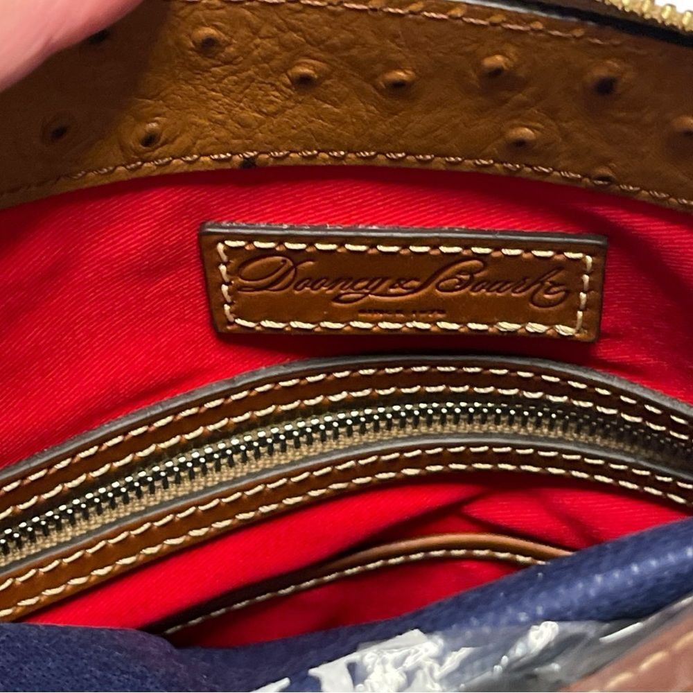 ❤️💗❤️ Dooney & Bourke Ostrich Cameron Satchel STYLE BOSTR1076CAKR Color Caramel - Picture 8 of 11